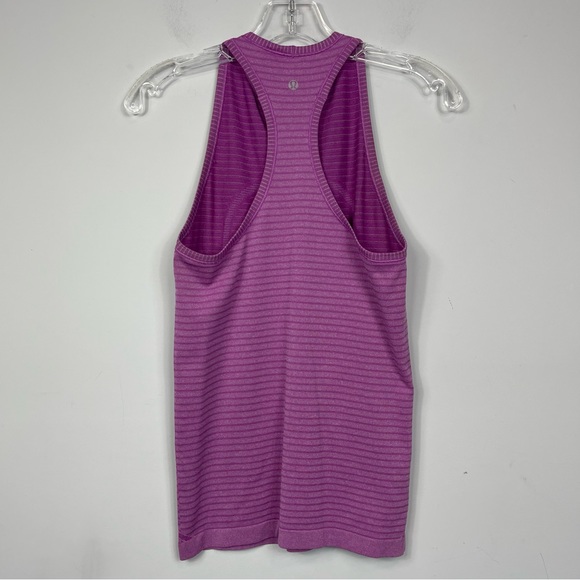 Lululemon Run: Swiftly Tech Tank Rugby Stripe Tonal Heathered Ultra Violet 4 - Picture 7 of 13